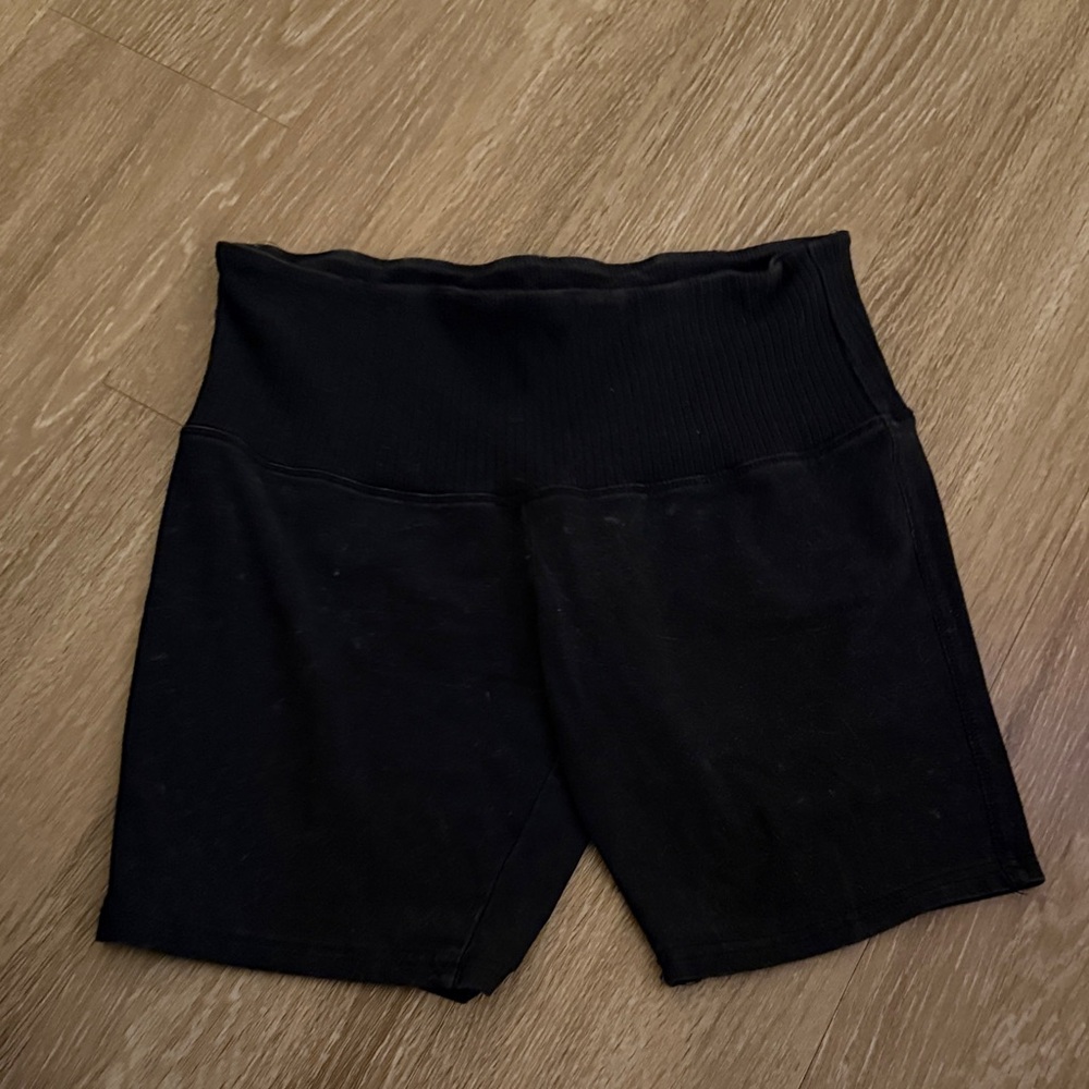 Black Women's High-Waisted Shorts